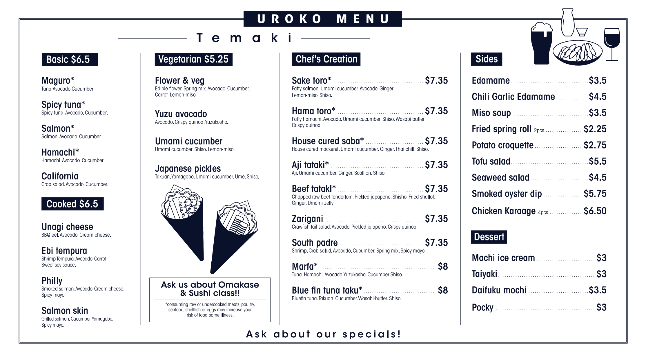 View the menu!